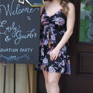 Free people floral mini dress